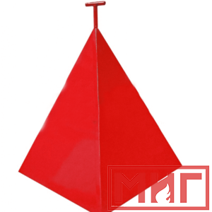 Фото 3 - Пожарная пирамида для пожарного гидранта 950x950x1150 (Четырехгранная).